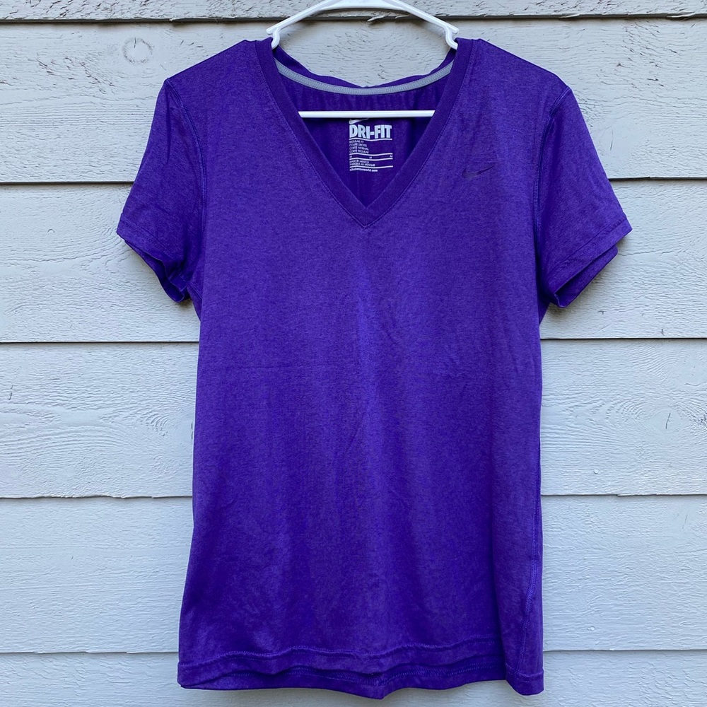 NIKE dry fit purple shirt